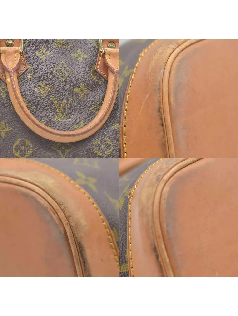 $2090 1993 Louis Vuitton Alma PM Brown Monogram VI1913